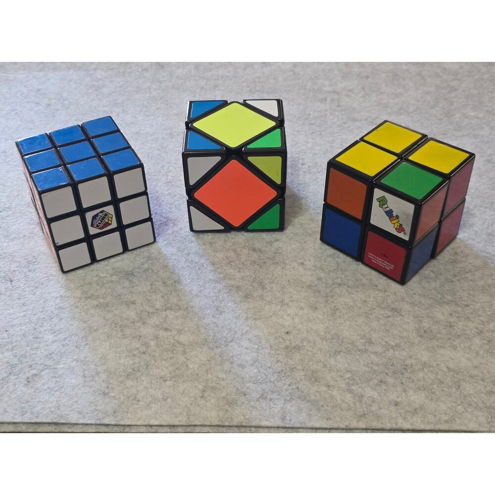 Rubiks Cube 3x3 2x2 and Skewb Puzzle Set